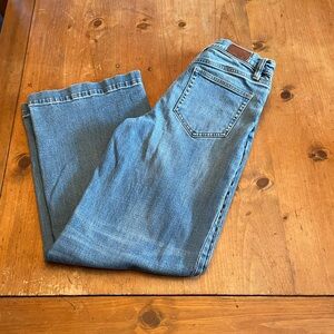 Lands' End High-Rise Wide Leg Women's Jeans in Light Blue Denim